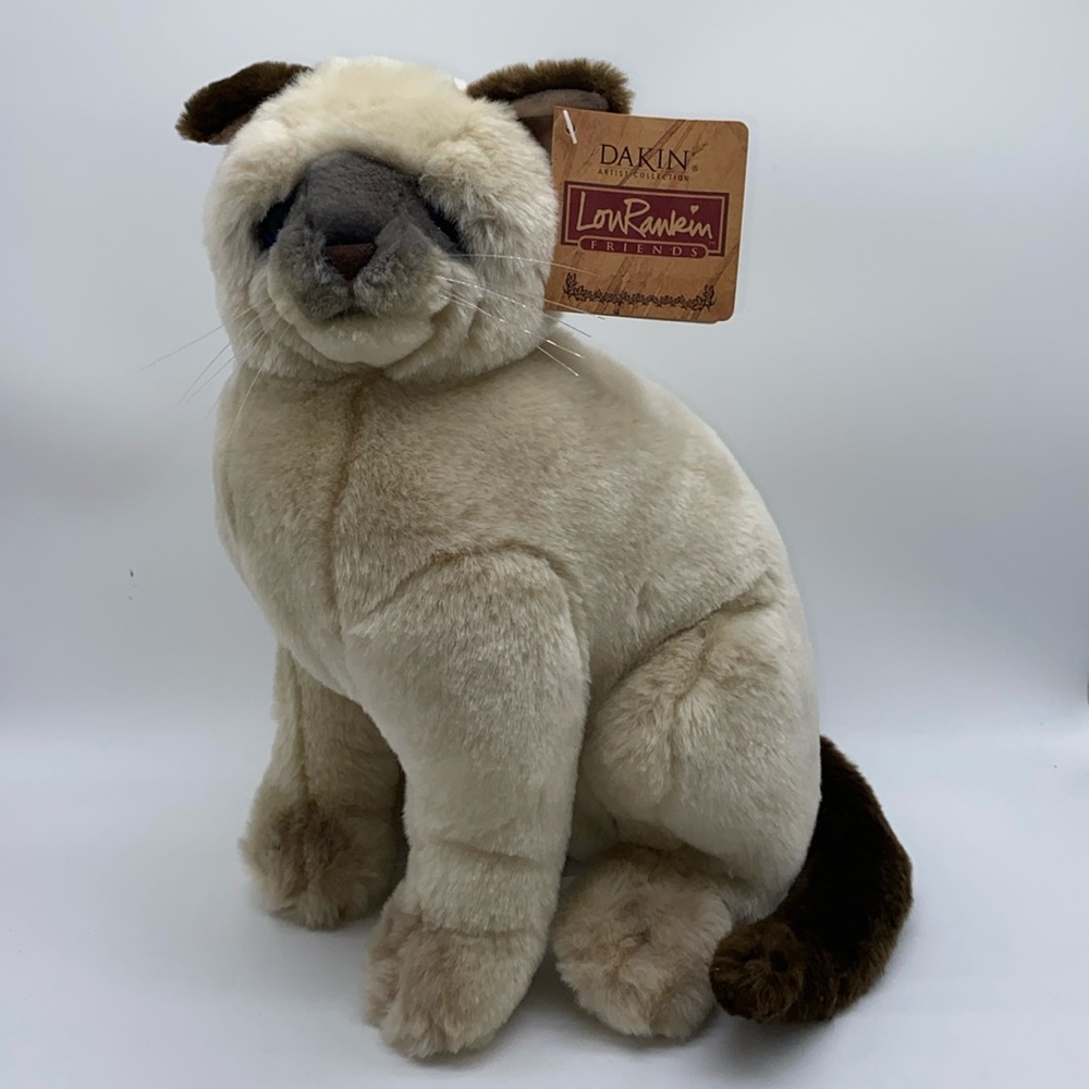 Dakin Lou Rankin Friends Sofia Siamese Plush Cat Kitty Stuffed Animal 12 inch
